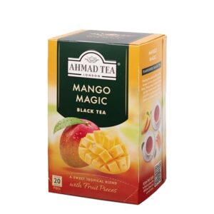 Ahmad Tea Mango Magic Black Tea, 20-Count Boxes (Pack of 6)