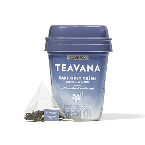 Teavana Earl Grey Crème, Black Tea With Lavender and Vanilla Notes, 60 Count (4 Packs of 15 Sachets)