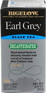 bigelowtea earl grey tea (decaffeinated), 20 count(pack of 1)