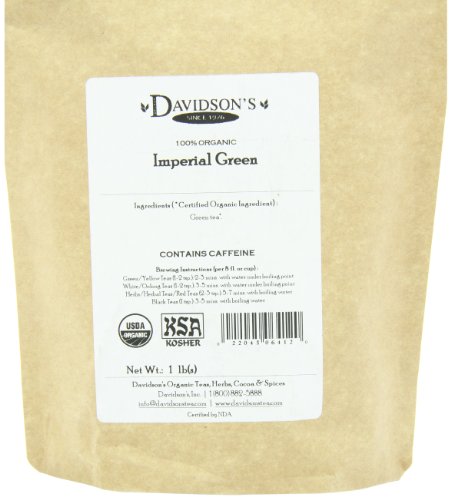 Davidson's Organics, Imperial Green, Loose Leaf Tea, 16-Ounce Bag