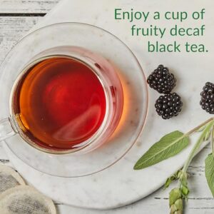 The Republic of Tea — Decaf Blackberry Sage Black Tea Tin, 50 Tea Bags, Environmentally- Friendly Decaffeinated Tea