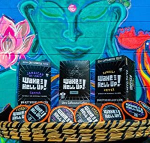 Wake The Hell Up! Jamaican Me Crazy® Flavored Single Serve Coffee Pods Of Ultra-Caffeinated Coffee For K-Cup Compatible Brewers | 12 Count, 2.0 Compatible