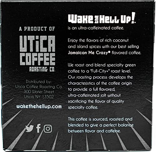 Wake The Hell Up! Jamaican Me Crazy® Flavored Single Serve Coffee Pods Of Ultra-Caffeinated Coffee For K-Cup Compatible Brewers | 12 Count, 2.0 Compatible