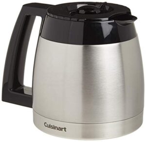 cuisinart dcg-600rc 10-cup replacement thermal carafe with lid, compatible with cuisinart coffeemakers, stainless steel