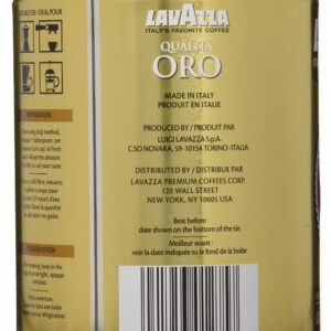 Lavazza Qualita Oro Ground Coffee, 8.8 Ounce (Pack of 1) - Packaging May Vary