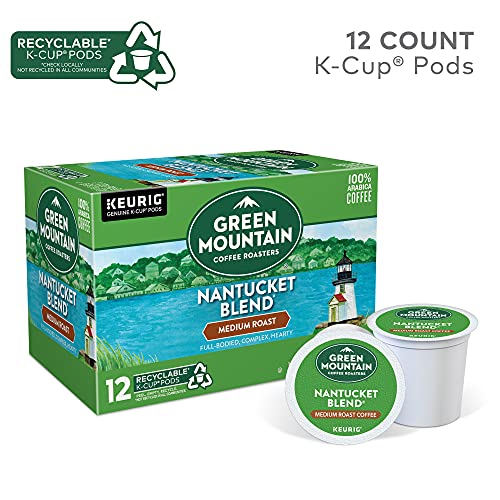 Green Mountain Coffee Roasters Nantucket Blend Keurig Single-Serve K-Cup Pods, Medium Roast Coffee, 12 Count