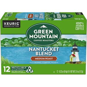 Green Mountain Coffee Roasters Nantucket Blend Keurig Single-Serve K-Cup Pods, Medium Roast Coffee, 12 Count