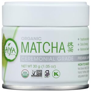 aiya organic ceremonial grade matcha, 30 gm
