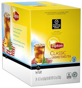 lipton k-cups, classic unsweetened iced tea 24 ct