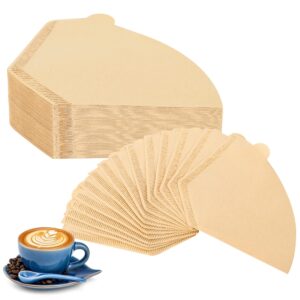 coffee filters #4,200 count disposable coffee filters 8-12 cup,no blowout,unbleached natural coffee filters 4 cone paper for pour over coffer makers/coffee dripper cones