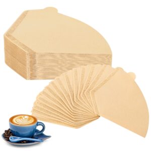 Coffee Filters #4,200 Count Disposable Coffee Filters 8-12 Cup,No Blowout,Unbleached Natural Coffee Filters 4 Cone Paper for Pour Over Coffer Makers/Coffee Dripper Cones