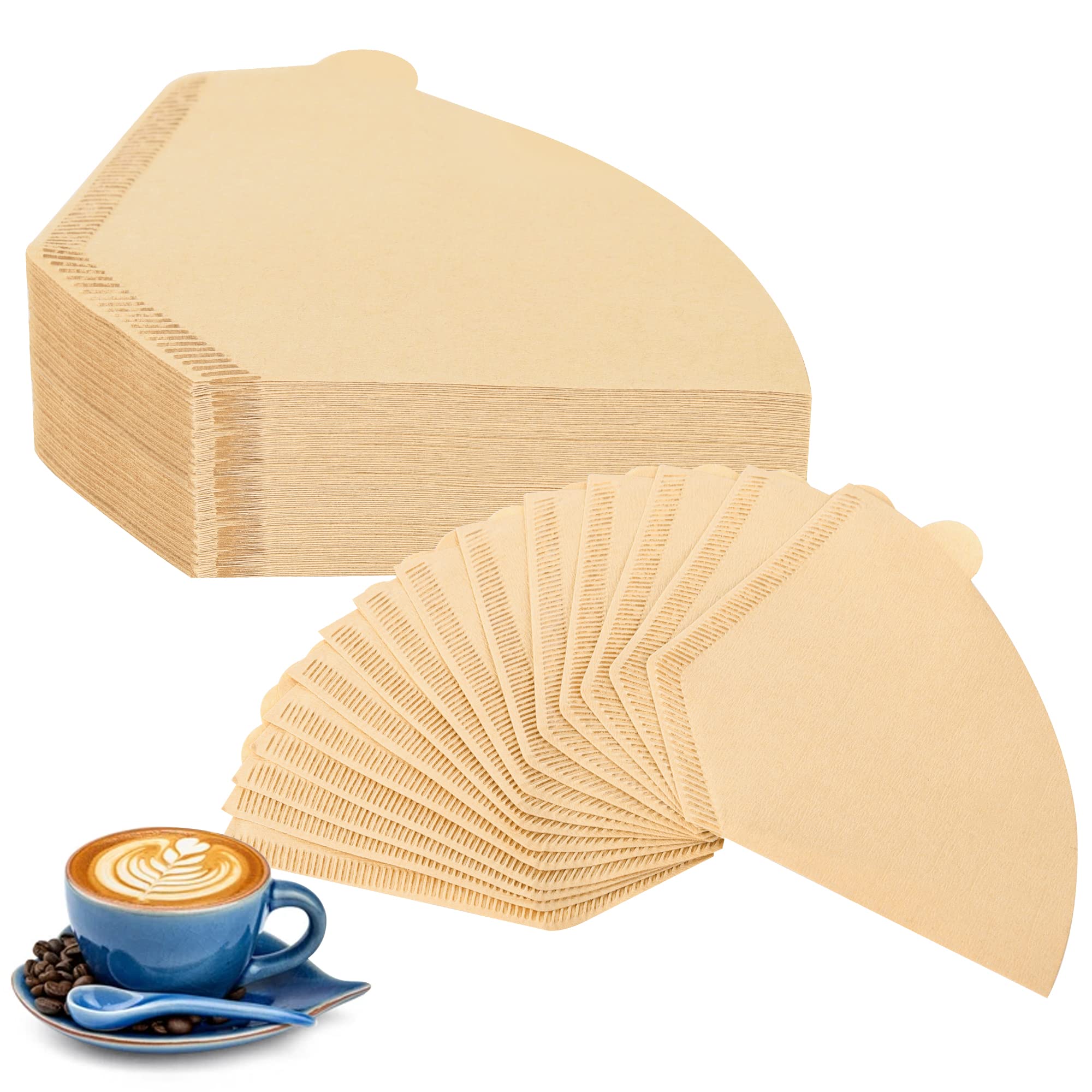 Coffee Filters #4,200 Count Disposable Coffee Filters 8-12 Cup,No Blowout,Unbleached Natural Coffee Filters 4 Cone Paper for Pour Over Coffer Makers/Coffee Dripper Cones
