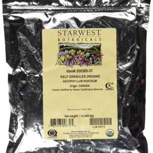 STARWEST BOTANICALS Organic Kelp Granules,1 Pound