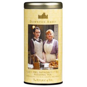 the republic of tea downton abbey mrs. patmore's pudding tea, 36 tea bags, caramel vanilla black tea
