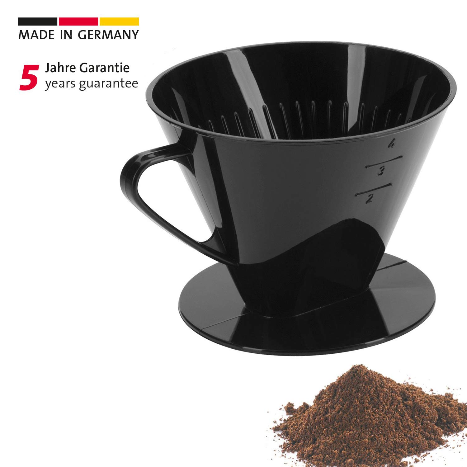 westmark Coffee Filter Cone Four, A, Black