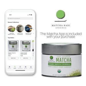 Dr. Weil Matcha Kari - Organic Matcha Green Tea Powder - 30 grams - Japanese Barista Grade Matcha