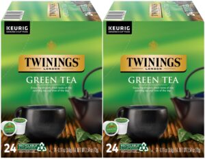 twinings green tea single serve capsules for keurig k-cup pod brewers (48 count)