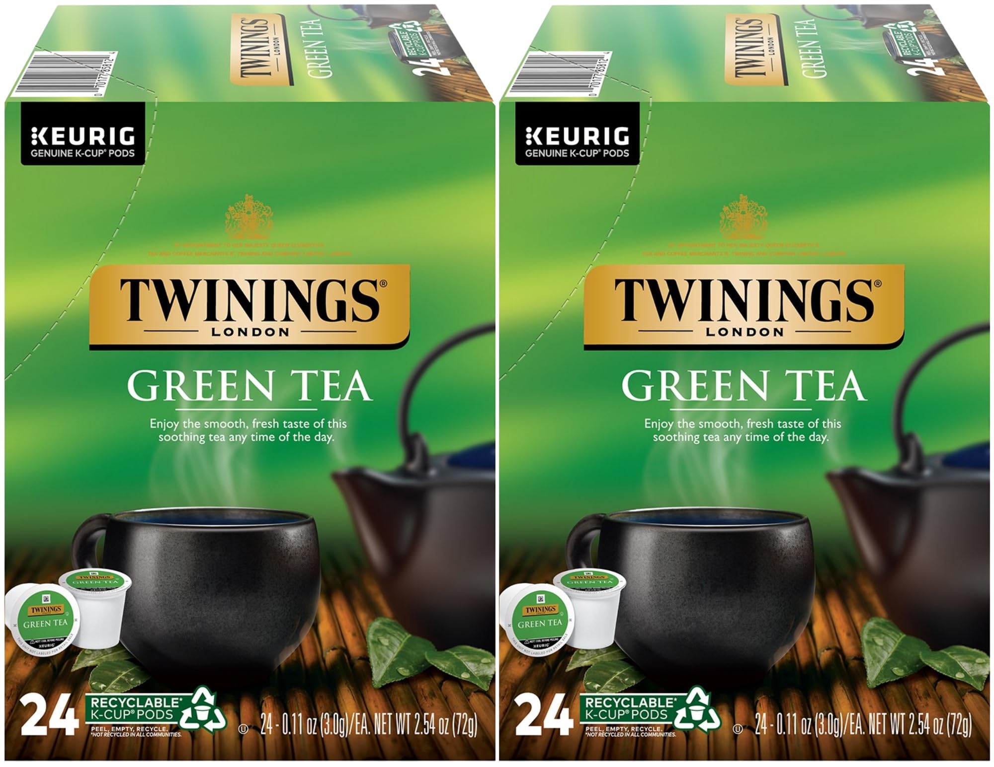 Twinings Green Tea single serve capsules for Keurig K-Cup pod brewers (48 Count)