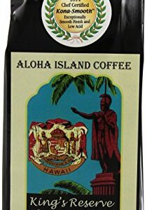 Aloha Island Coffee DIAMOND Organic 100% Pure Kona Coffee, 8 Oz Ground, 8-ounces