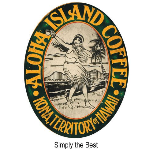 Aloha Island Coffee DIAMOND Organic 100% Pure Kona Coffee, 8 Oz Ground, 8-ounces