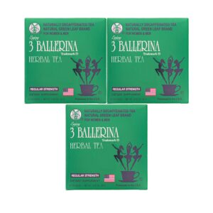3 pack of 3 ballerina tea for men and women (3 boxes of 30 tea bags)