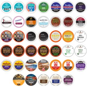 Perfect Samplers Coffee Pod, Dark Roast & Bold Flavors, Single Serve Cups for Keurig K Cup Machines, Robust Assortment, Variety Pack, 40 Count