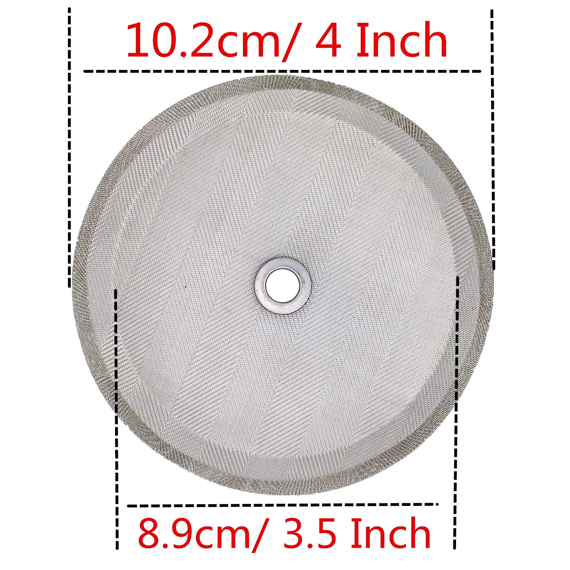 Ruilida 6pcs french press filter screen,Universal 1000 ml, 34 Oz, 8 Cup French Press Coffee Makers and Tea Machines 4 Inch Stainless Steel French Press Replacement coffee filter mesh