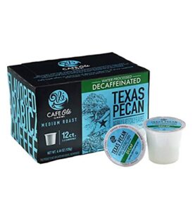 cafe ole texas pecan decaf k-cup coffee 12. cts. (pack of 2)