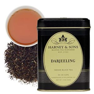 harney & sons, tea black, darjeeling, 4 ounce