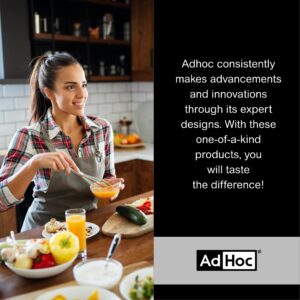 AdHoc Rapido Milk and Sauce Frother - Battery Operated Handheld Milk Frother - Mini Electric Whisk and Frother for Milkshakes, Cocktails, Sauces, Coffee Drinks, and Soups - Stainless Steel, 8.25"