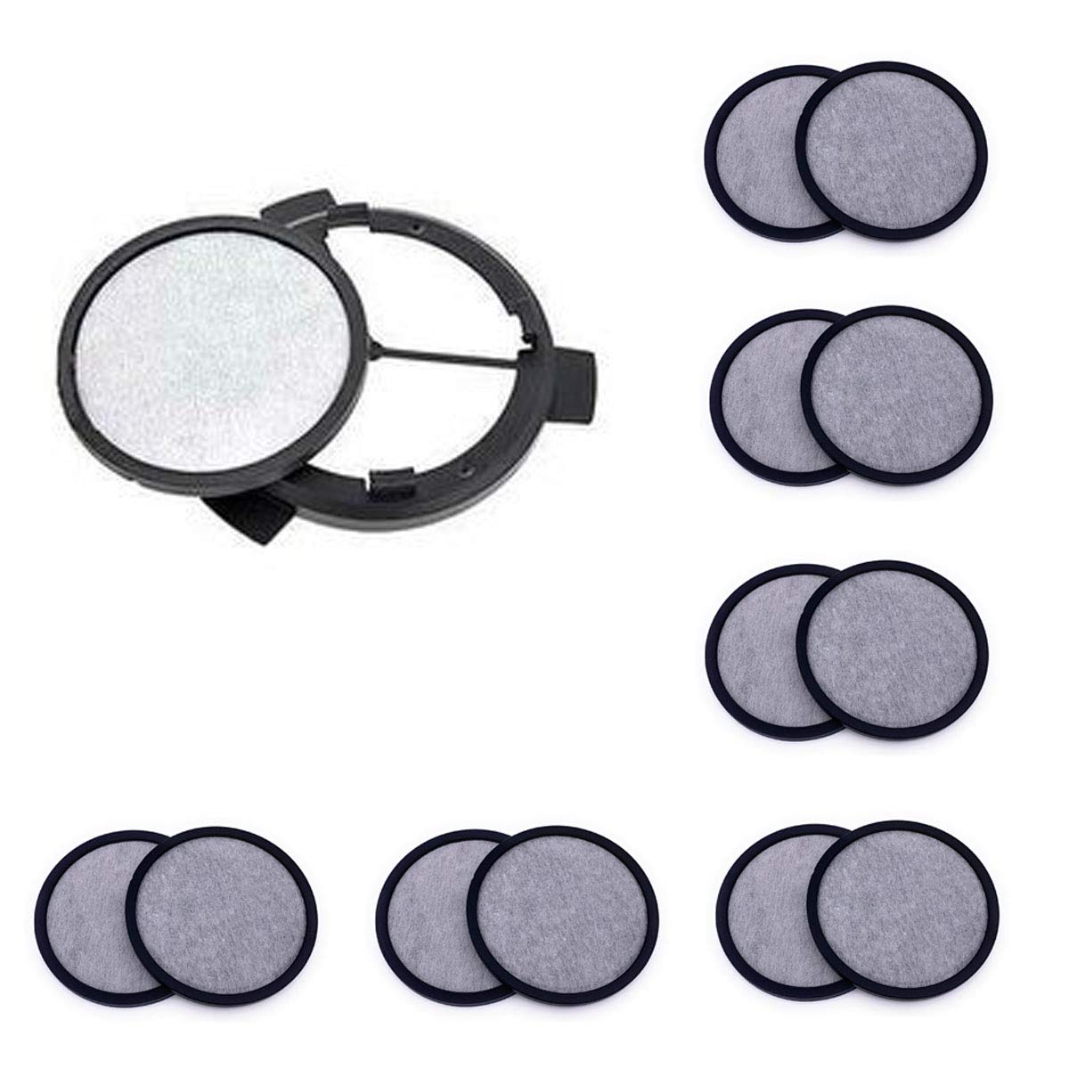 Xcivi 12 Pack Replacement Water Filter Discs for Mr. Coffee Coffee Maker, Activated Charcoal Water Purification Dics