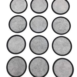 Xcivi 12 Pack Replacement Water Filter Discs for Mr. Coffee Coffee Maker, Activated Charcoal Water Purification Dics