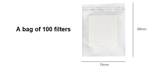 Modern By Design Pack of 100 Premium Single Serve Food Grade Disposable Hanging Ear Drip Filter Bag, Portable use for the home, outdoor, travel, camping, office, and on the go (100, Coffee Filter)