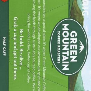 Green Mountain Coffee Roasters Half Caff Keurig Single-Serve K-Cup pods, Medium Roast Coffee, 12 Count