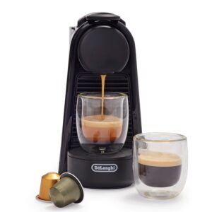 nespresso essenza mini coffee and espresso machine by de'longhi, 1150 watts, 110ml, black