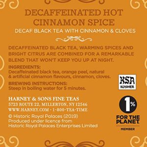 Harney and Sons Decaf Hot Cinnamon Spice 30 Sachet Tin
