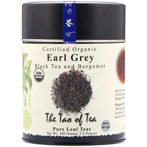 the tao of tea, earl grey black tea, loose leaf, 3.5 ounce tin