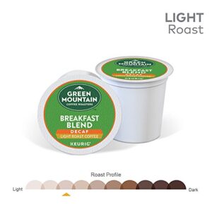 Green Mountain Coffee Roasters Keurig Single-Serve K-Cup Pods, Breakfast Blend Decaf Light Roast Coffee, 12 Count