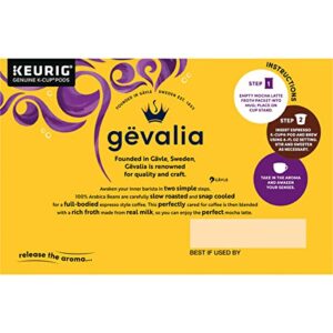 Gevalia, 2-Step K-Cup & Froth Packets, 6 Count, 5.6oz Box (Pack of 3) (Mocha Latte)