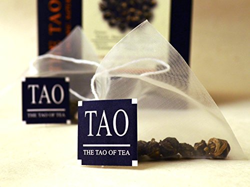 The Tao of Tea Jasmine Pearls Box Pyramid Sachets, 1.05 Ounce, Box of 15 Sachets