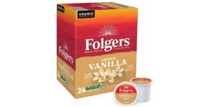 folgers gourmet selections vanilla biscotti coffee k-cups ( 2 pack x 24 k-cups)
