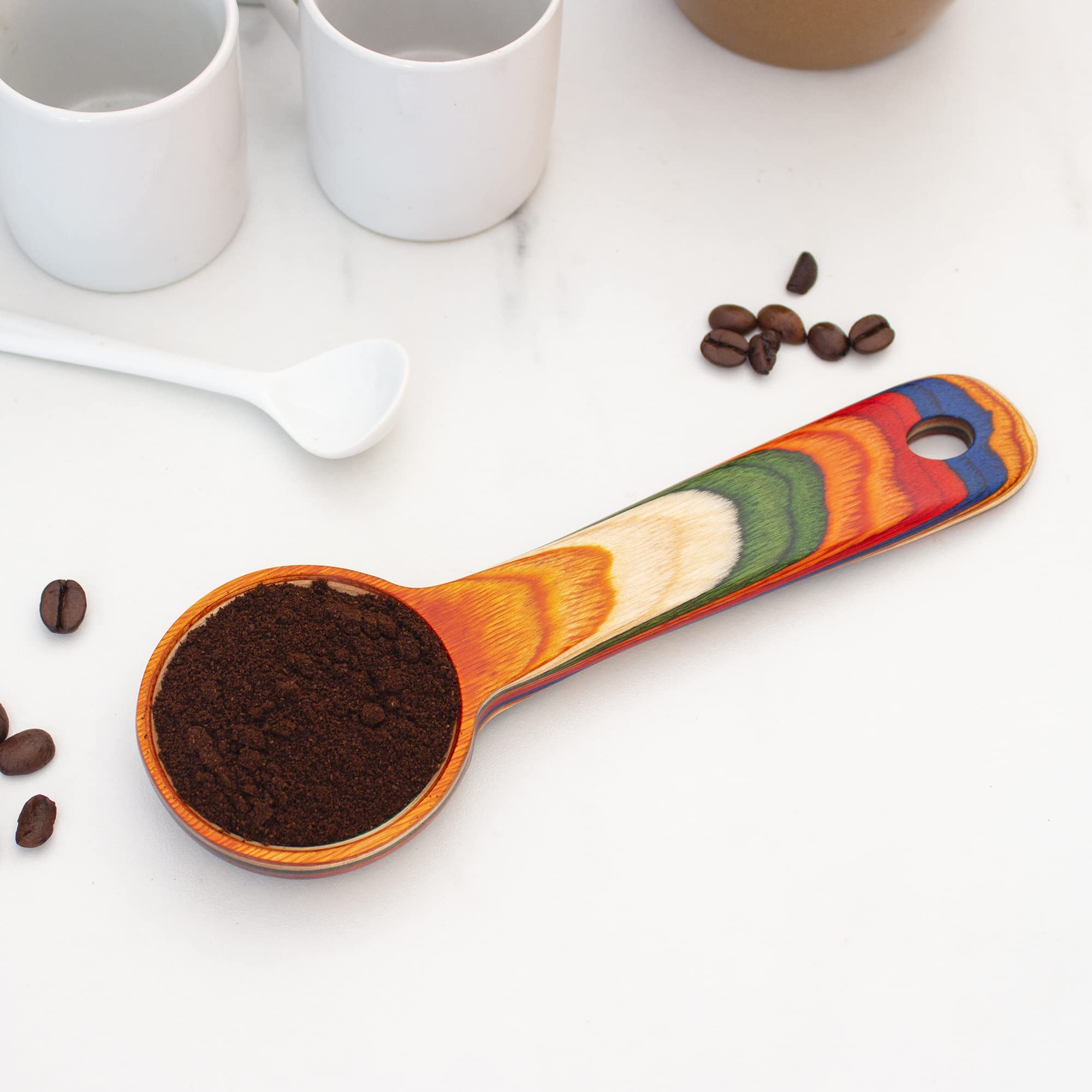 Baltique Marrakesh Collection Wooden Coffee Scoop for Ground Coffee