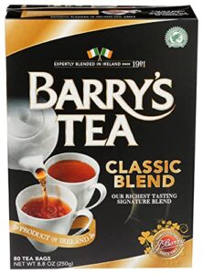 barry's tea bags, classic blend, 80 count, 8.8 oz, (00102506)