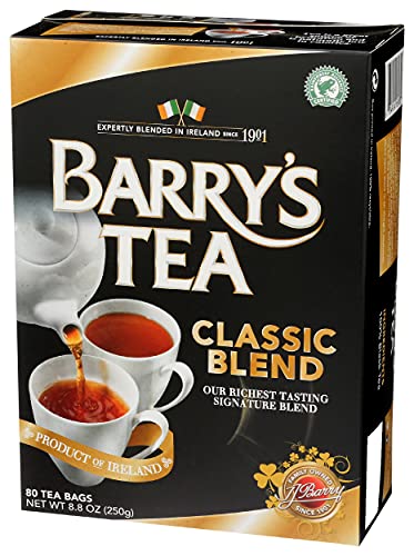 Barry's Tea Bags, Classic Blend, 80 Count, 8.8 Oz, (00102506)