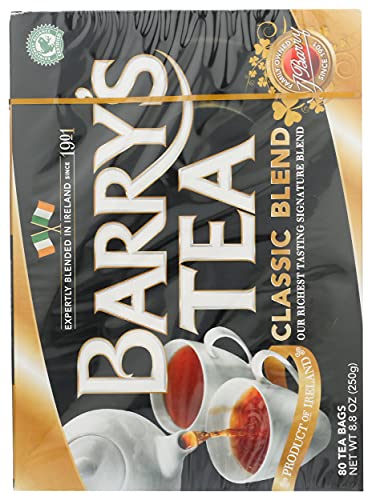 Barry's Tea Bags, Classic Blend, 80 Count, 8.8 Oz, (00102506)