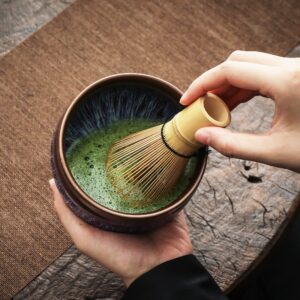 TEANAGOO Matcha Tea Set, Japanese Tea Set, Matcha Bowl, Matcha Bamboo Whisk, Scoop, Sifter, Matcha Whisk Holder, Matcha whisk stand, Matcha whisk set N16,Matcha Green Tea Powder Kit. Matcha Tea Kit…