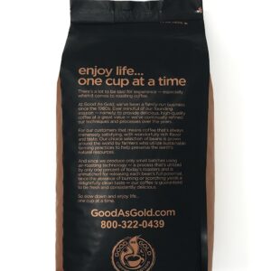 Tanzania Peaberry Coffee - Good As Gold Coffee Roasters - 5lb Whole Bean (Medium Roast)