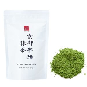 ocha & co. kyoto uji matcha - ceremonial grade matcha powder - highest grade traditional stone milled japanese matcha green tea powder, 50g/1.75oz.