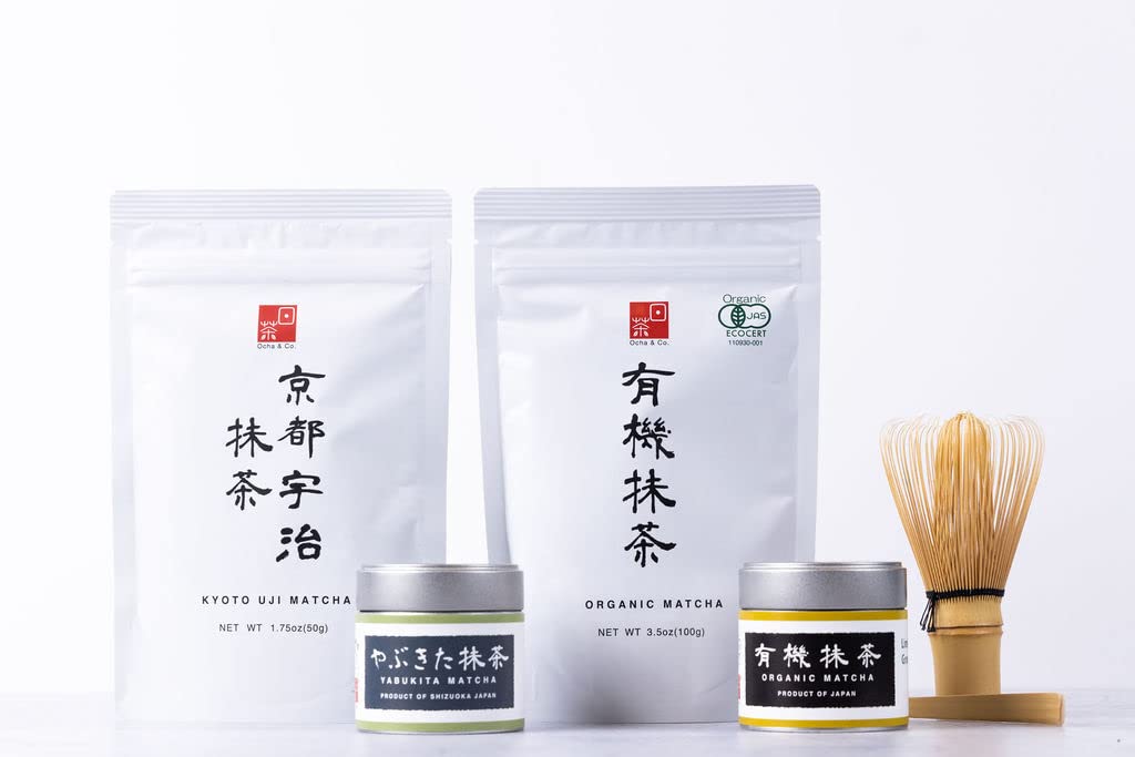 Ocha & Co. Kyoto Uji Matcha - Ceremonial Grade Matcha Powder - Highest Grade Traditional Stone Milled Japanese Matcha Green Tea Powder, 50g/1.75oz.