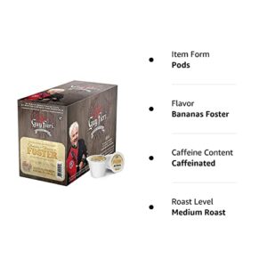 Guy Fieri Flavortown Coffee Pods, Bananas Foster Flavored Coffee, Medium Roast Coffee for Keurig K Cups Machines, Single Serve Coffee Pods, 24 Count